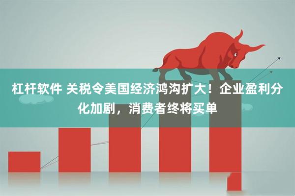 杠杆软件 关税令美国经济鸿沟扩大！企业盈利分化加剧，消费者终将买单